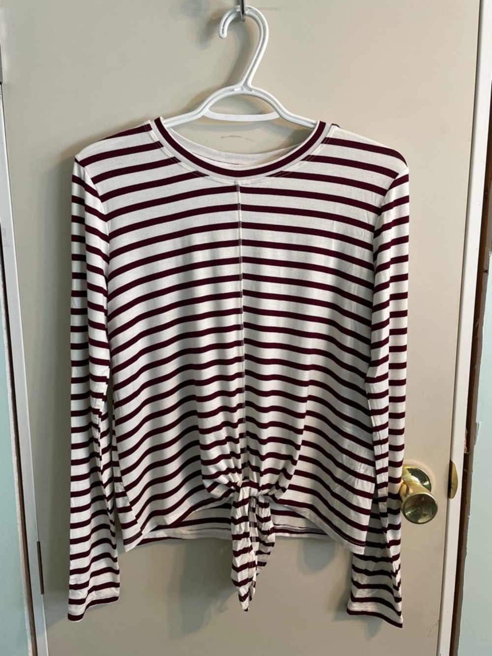 Jackson Rowe Striped Knot Front Top